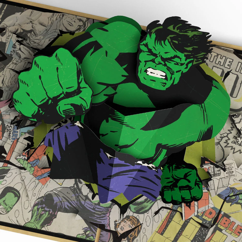 Lovepop Marvel’s Hulk Hope Your Day Is Smashing Pop-Up Card - Image 2
