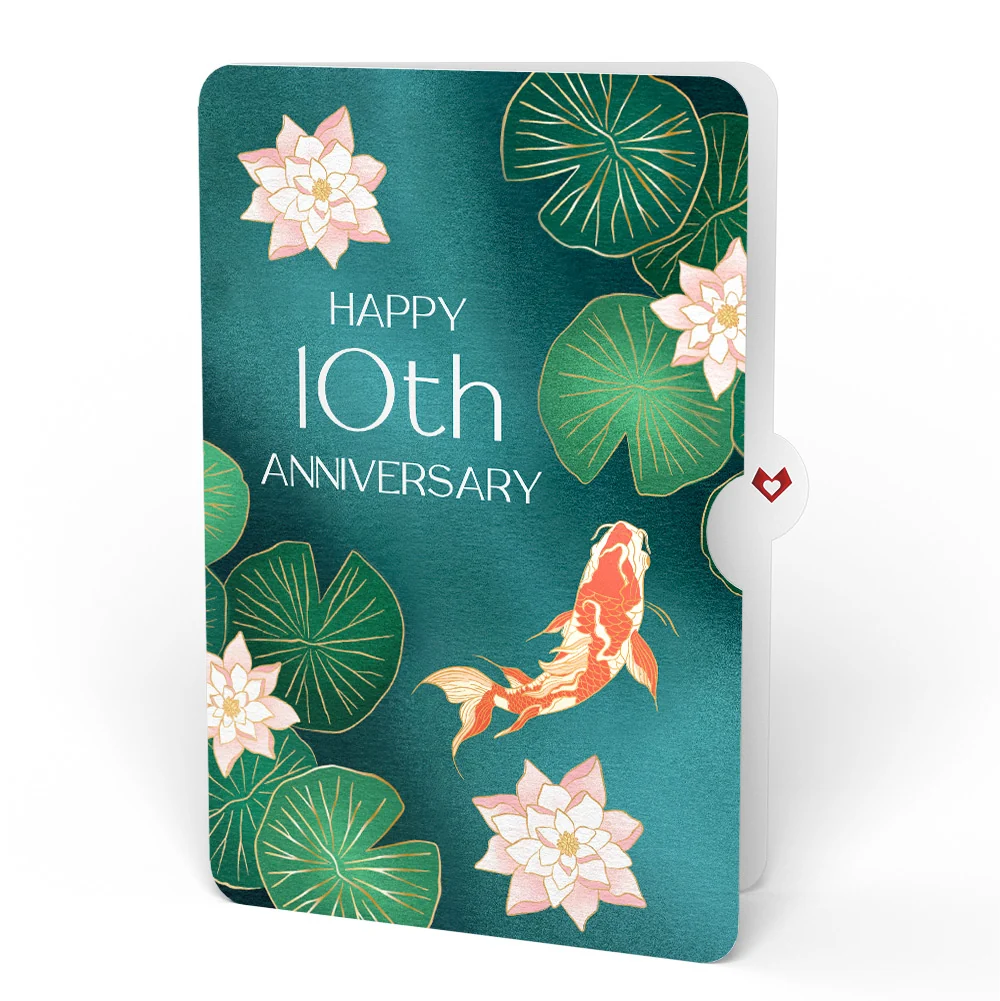 Lovepop Koi Fish and Lotus Pond 10th Anniversary Pop-Up Card and Sentiment Set - Image 4