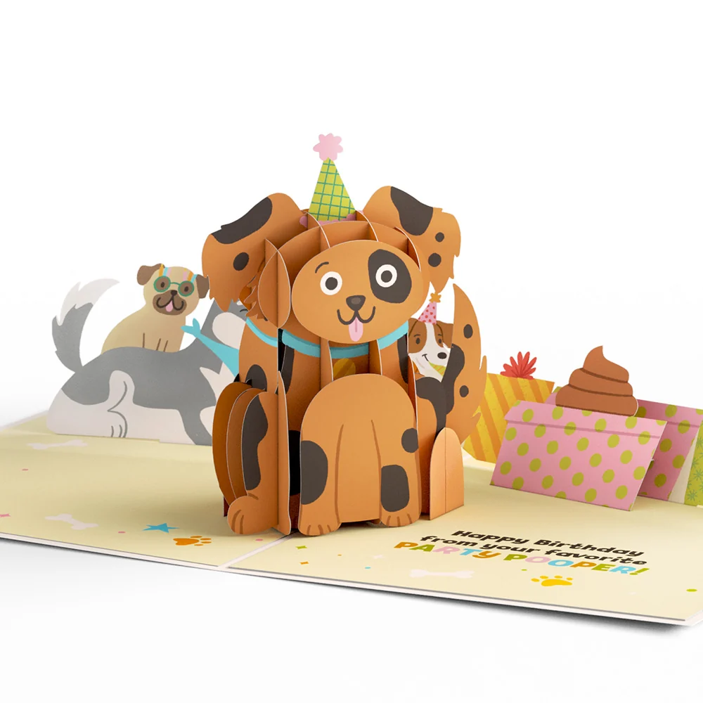 Lovepop Happy Birthday from Your Favorite Party Pooper Dog Pop-Up Card - Image 4