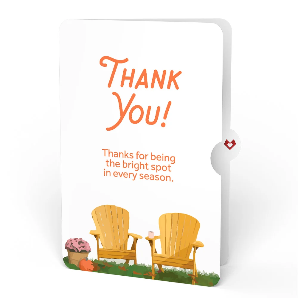 Lovepop Fall Welcome Thank You Pop-Up Card and Sentiment Set Chair - Image 4