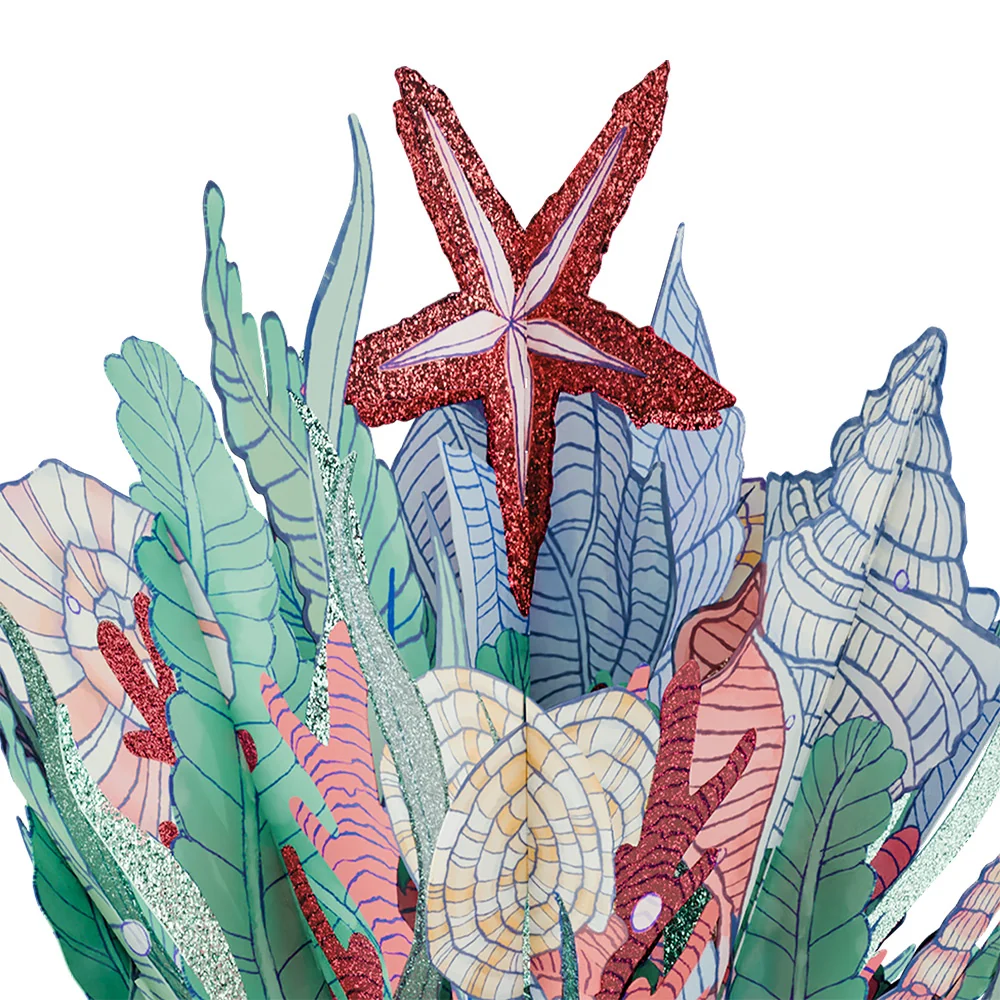 Lovepop Coastal Treasure Father’s Day Glitter Bouquet and Sentiment Set for Dad Vase - Image 3