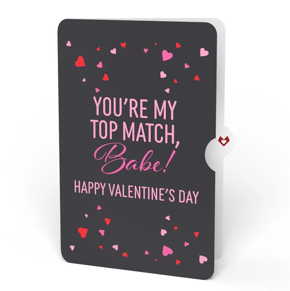 Lovepop So Glad We Swiped Right Valentine Pop-Up Card and Sentiment Set for Babe - Image 4