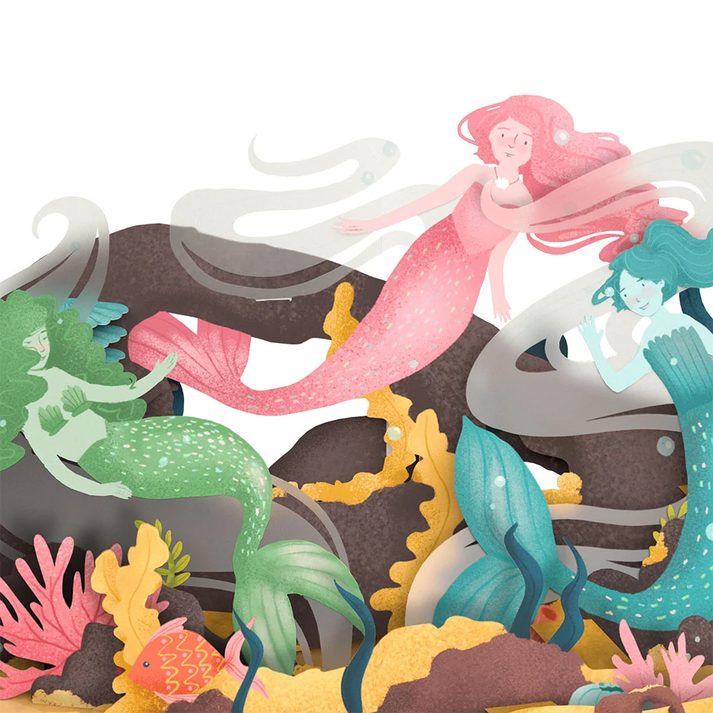Lovepop Magical Mermaid Birthday Pop-Up Card & Glitter Bouquet Bundle - Image 3
