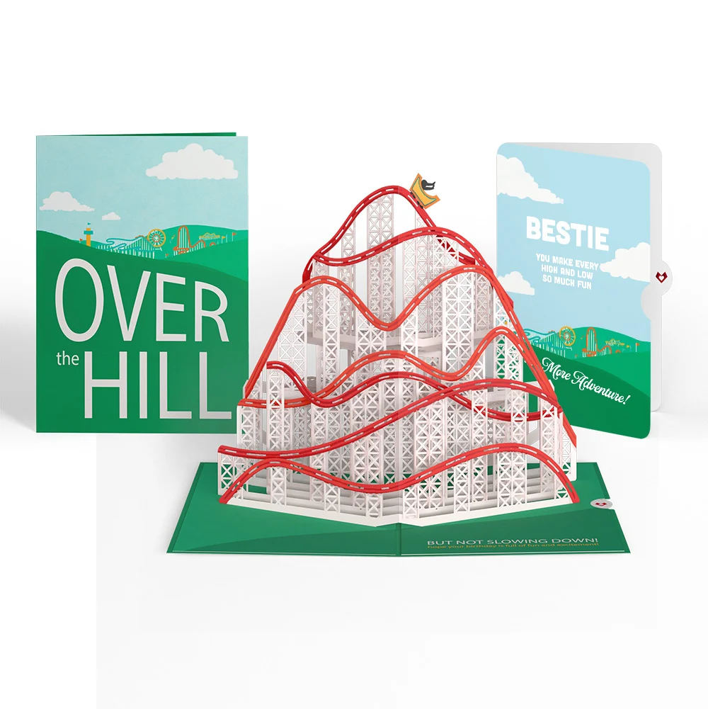 Lovepop Over the Hill Birthday Pop-Up Card and Sentiment Set for Best Friend