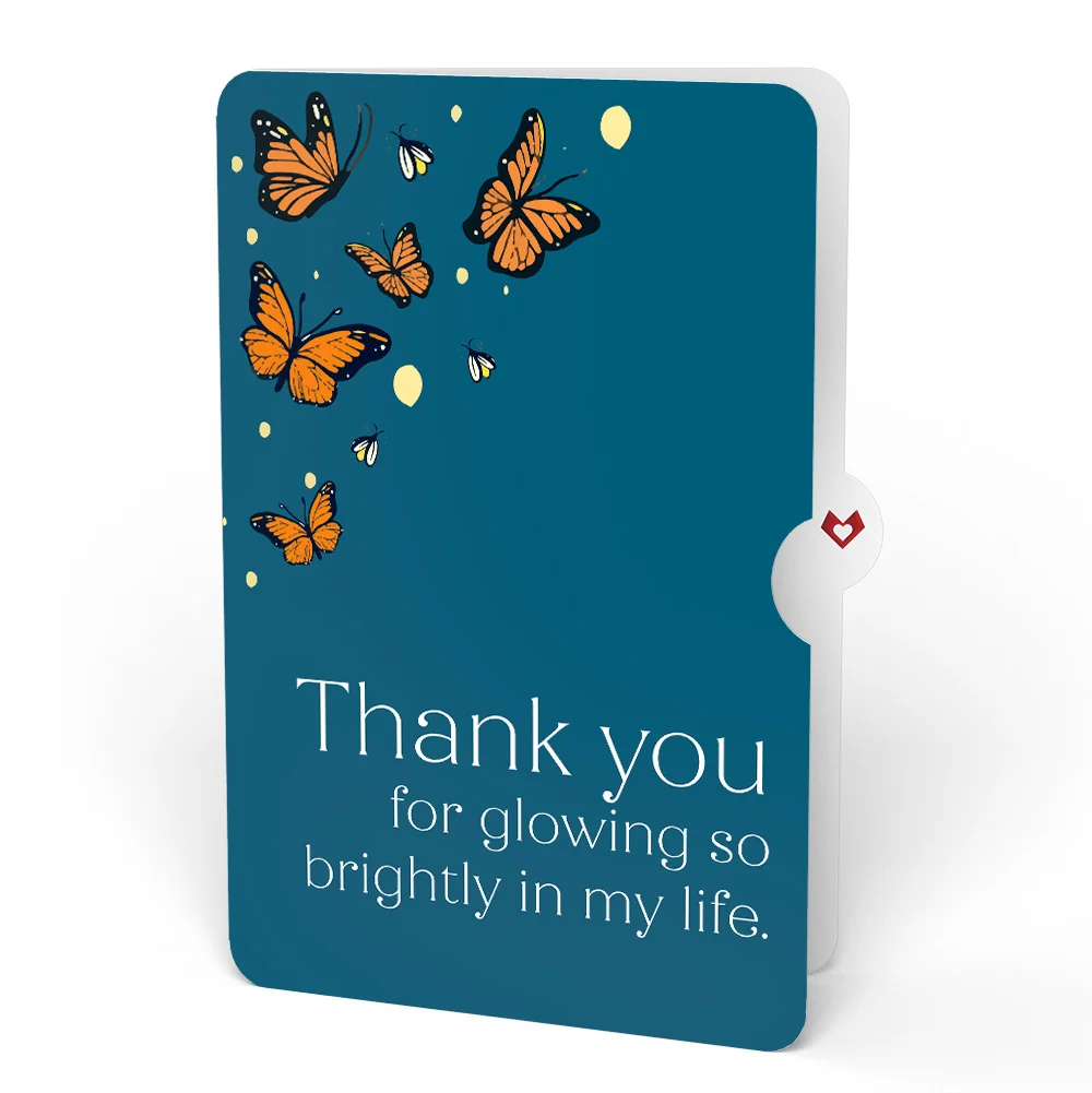 Lovepop Thinking of You Butterfly Jar Thank You Light-Up Pop-Up Card and Sentiment Set - Image 4