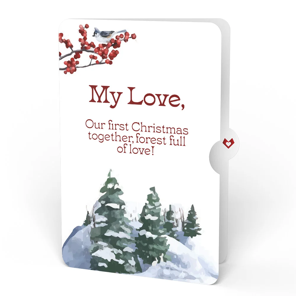 Lovepop Winter Wishes Mountain Village First Christmas Light-Up Pop-Up Card and Sentiment Set for Partner - Image 4