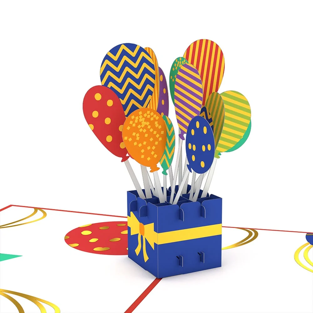 Lovepop Happy Birthday Balloons pop-up card Candle - Image 2