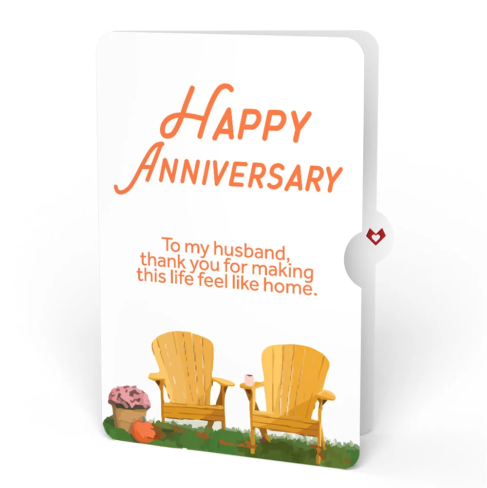 Lovepop Fall Welcome Anniversary Pop-Up Card and Sentiment Set for Husband Chair - Image 4