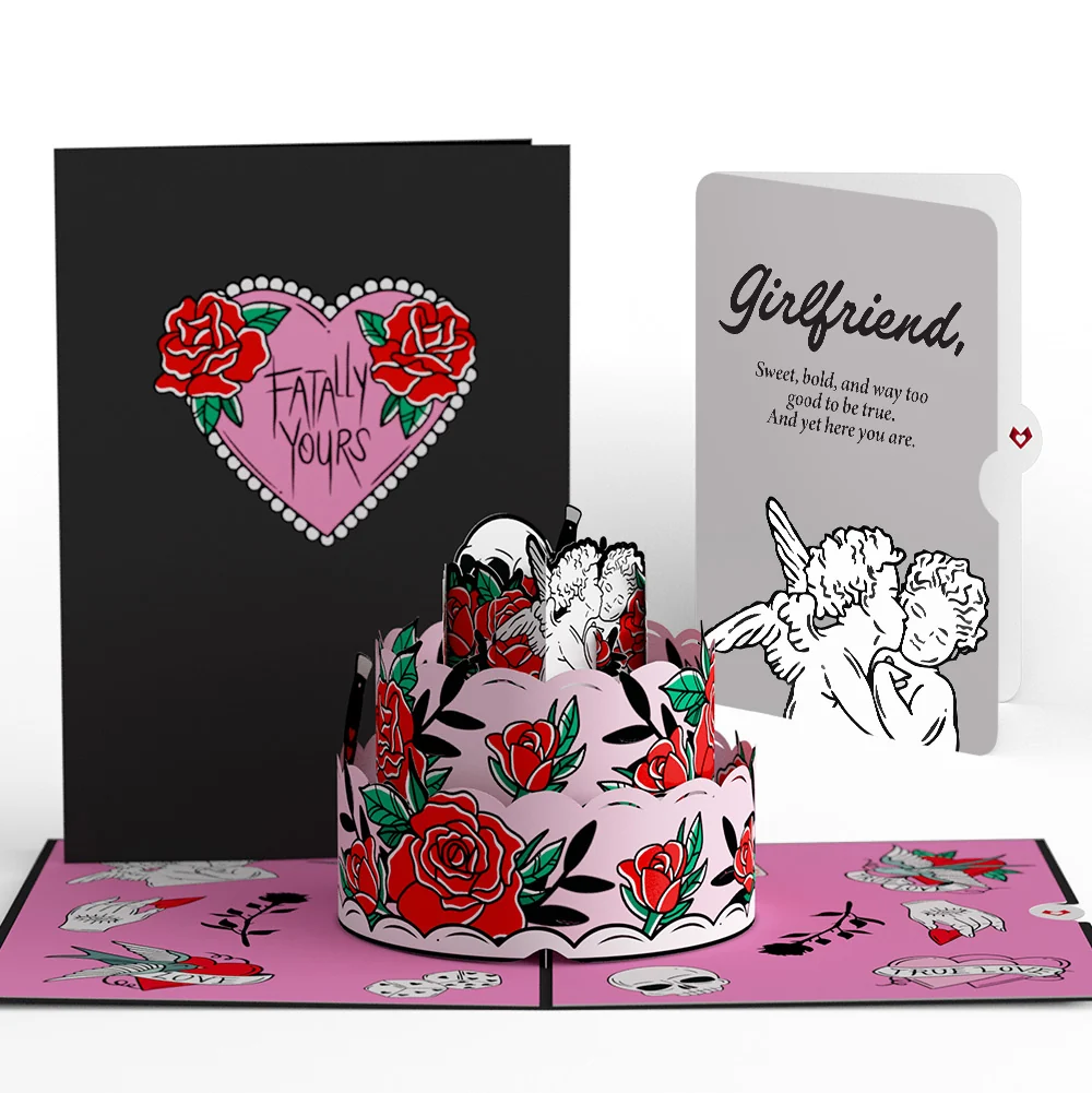 Lovepop Fatally Yours Love Pop-Up Card and Sentiment Set for Girlfriend