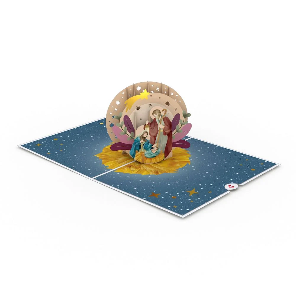 Lovepop Painted Celestial Nativity Pop-Up Card - Image 3