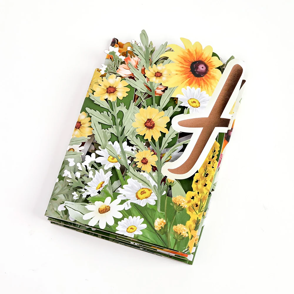 Lovepop Wildflowers Birthday Loooooong Card (Expands to 18 inches) - Image 2