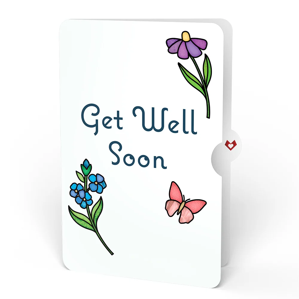 Lovepop Garden Glow Get Well Soon Suncatcher Bouquet and Sentiment Set Glass - Image 4