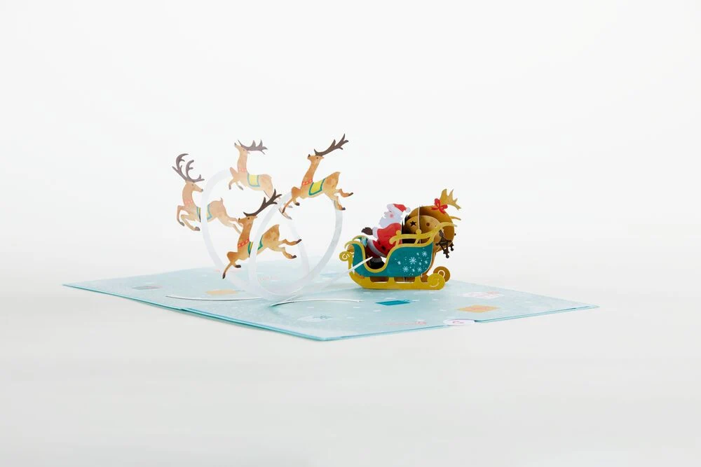 Lovepop Santa Sleigh Pop-Up Card - Image 5