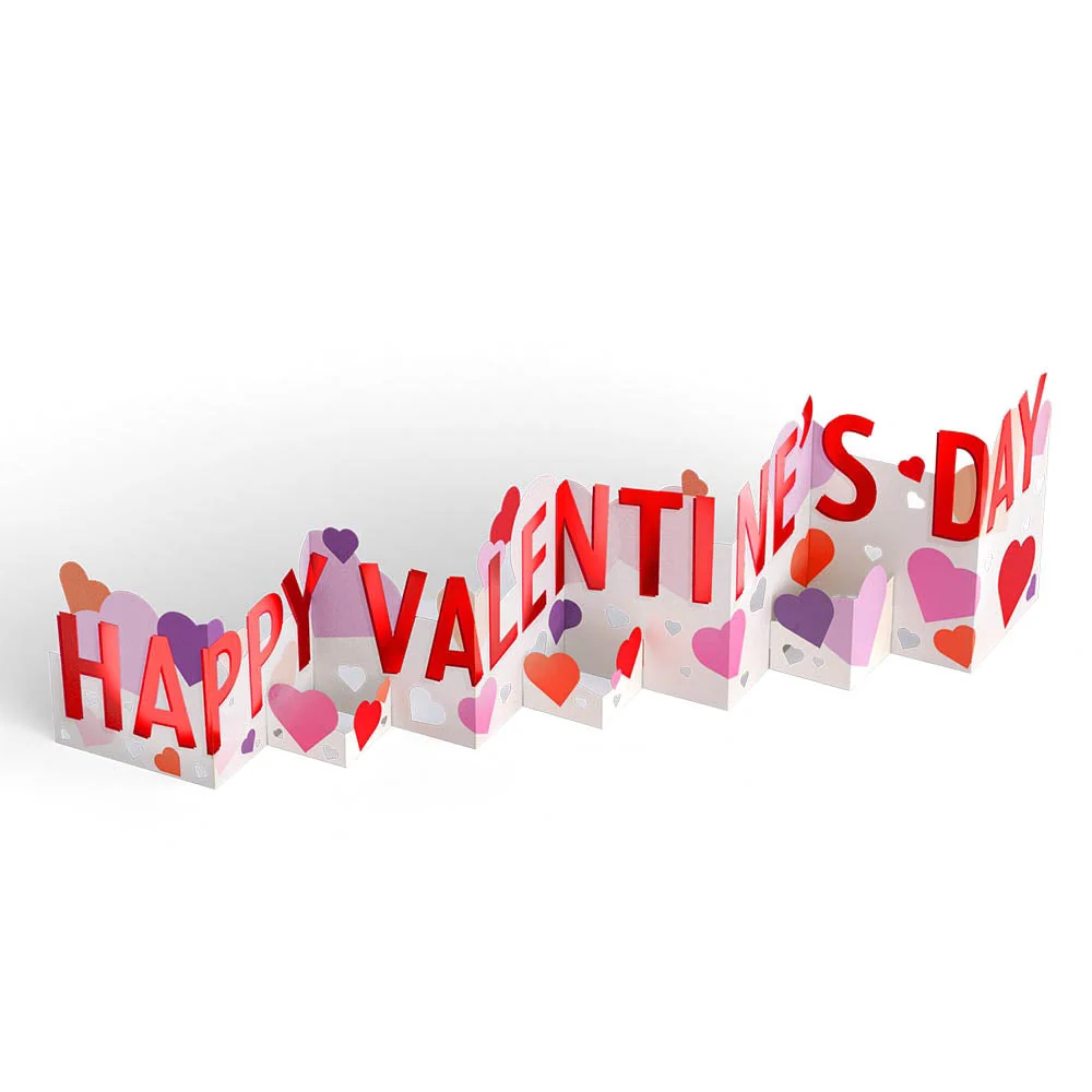 Lovepop Happy Valentine's Day Loooooong Card (Expands to 2 feet) - Image 3