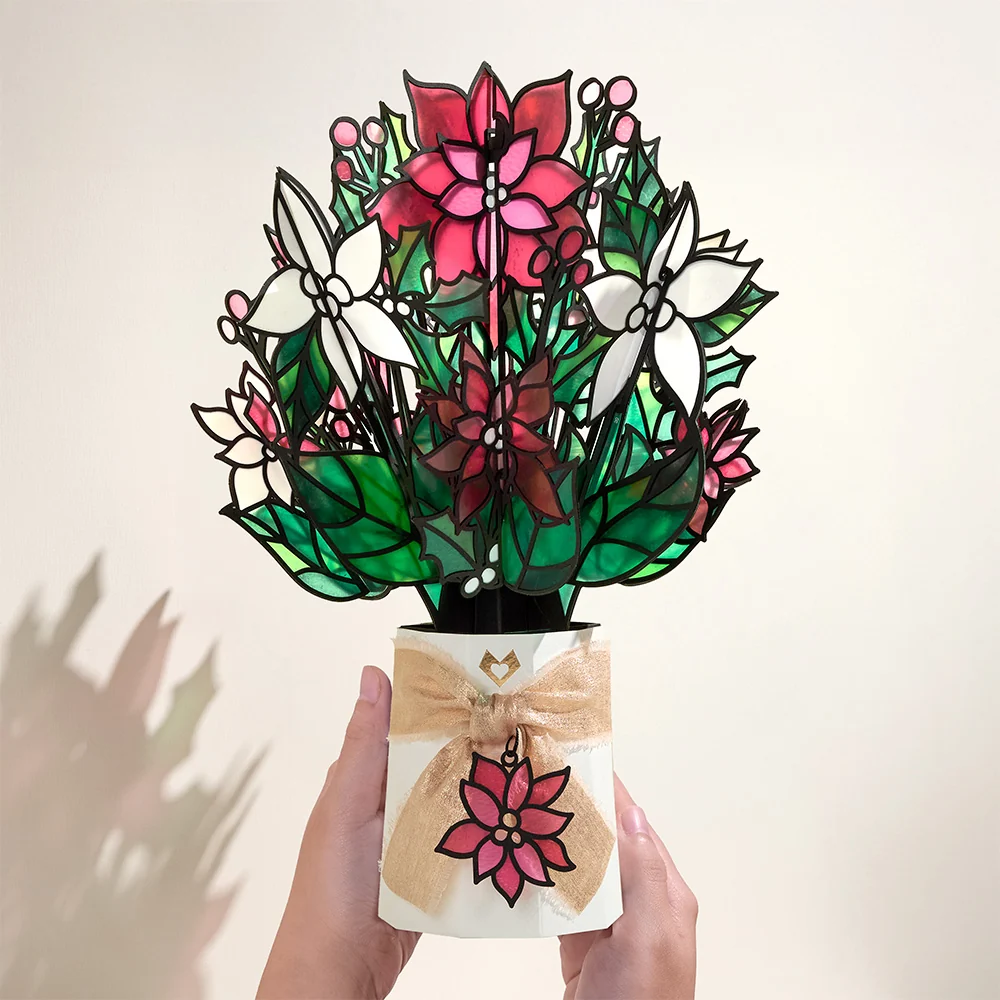 Lovepop A Child is Born Christmas Pop-Up Card & Suncatcher Bouquet Bundle - Image 7
