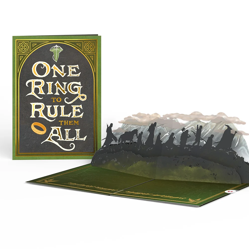 Lovepop The Lord of the Rings: The Fellowship of the Ring One Ring to Rule Them All Pop-Up Card
