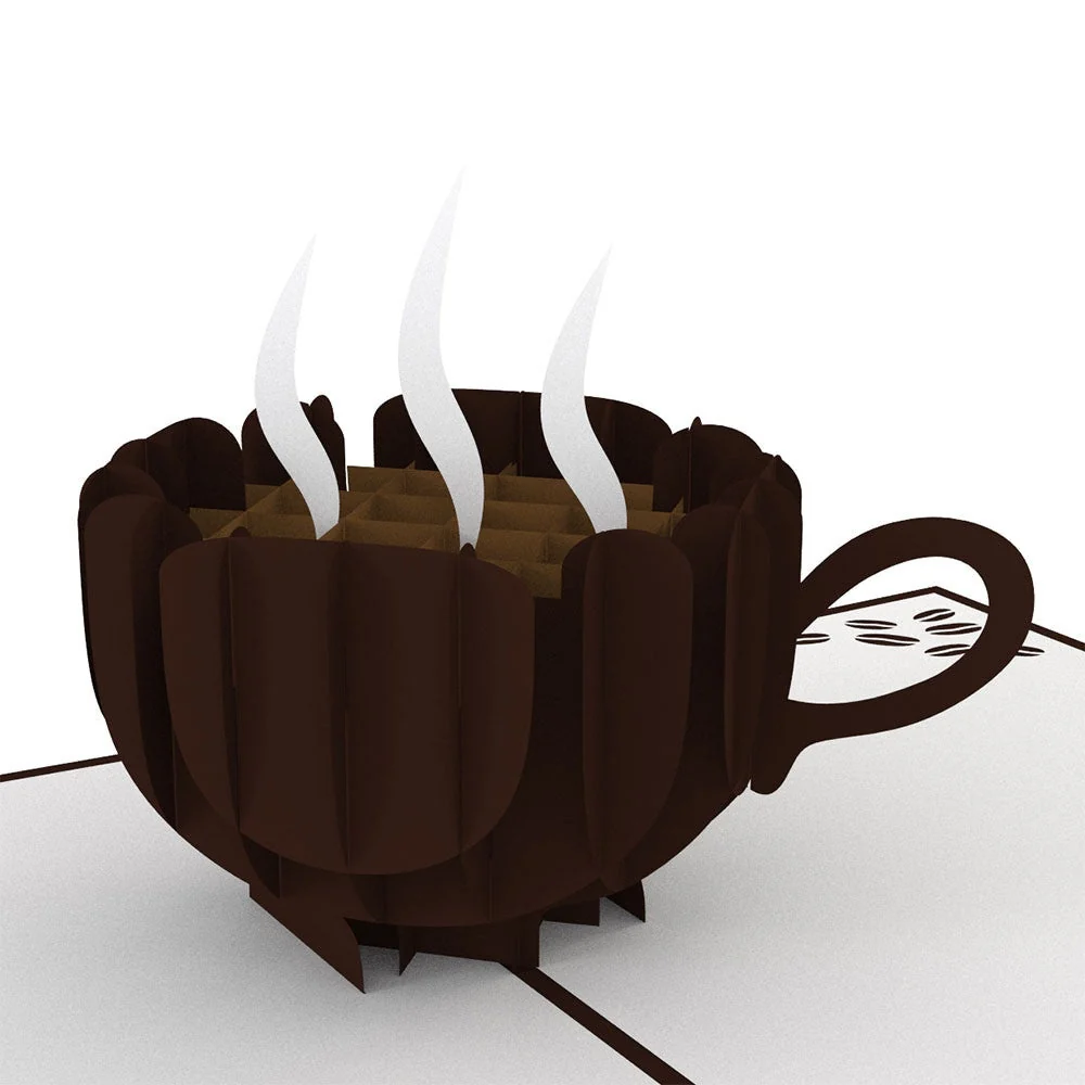 Lovepop Coffee Cup Birthday Pop-Up Card and Dark Roast Sentiment Set - Image 3