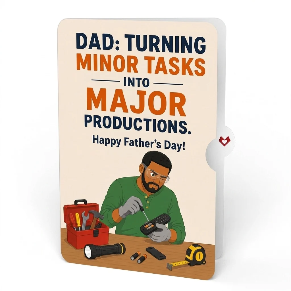 Lovepop Toolbox Father's Day Pop-Up Card and Major Production Sentiment Set for Dad Scale - Image 4