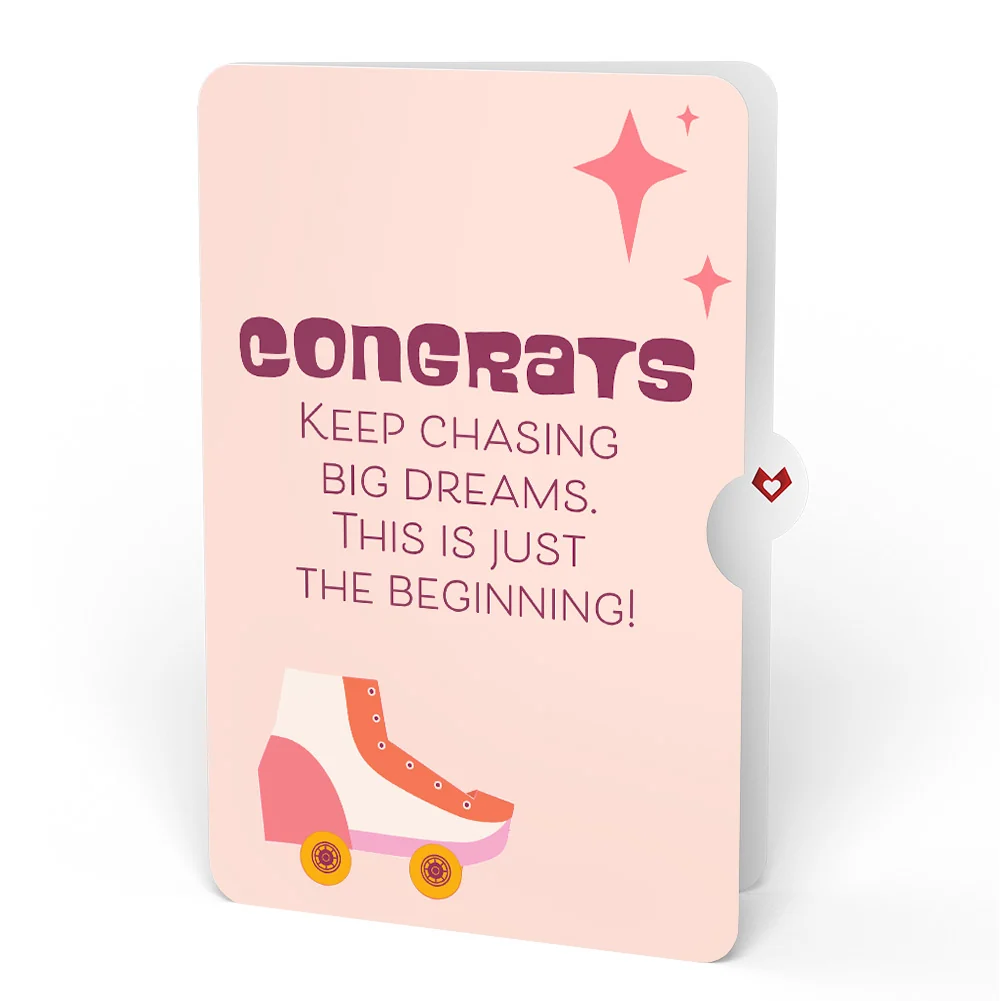 Lovepop Let the Good Times Roll Roller Skate Congratulations Pop-Up Card and Sentiment Set - Image 4