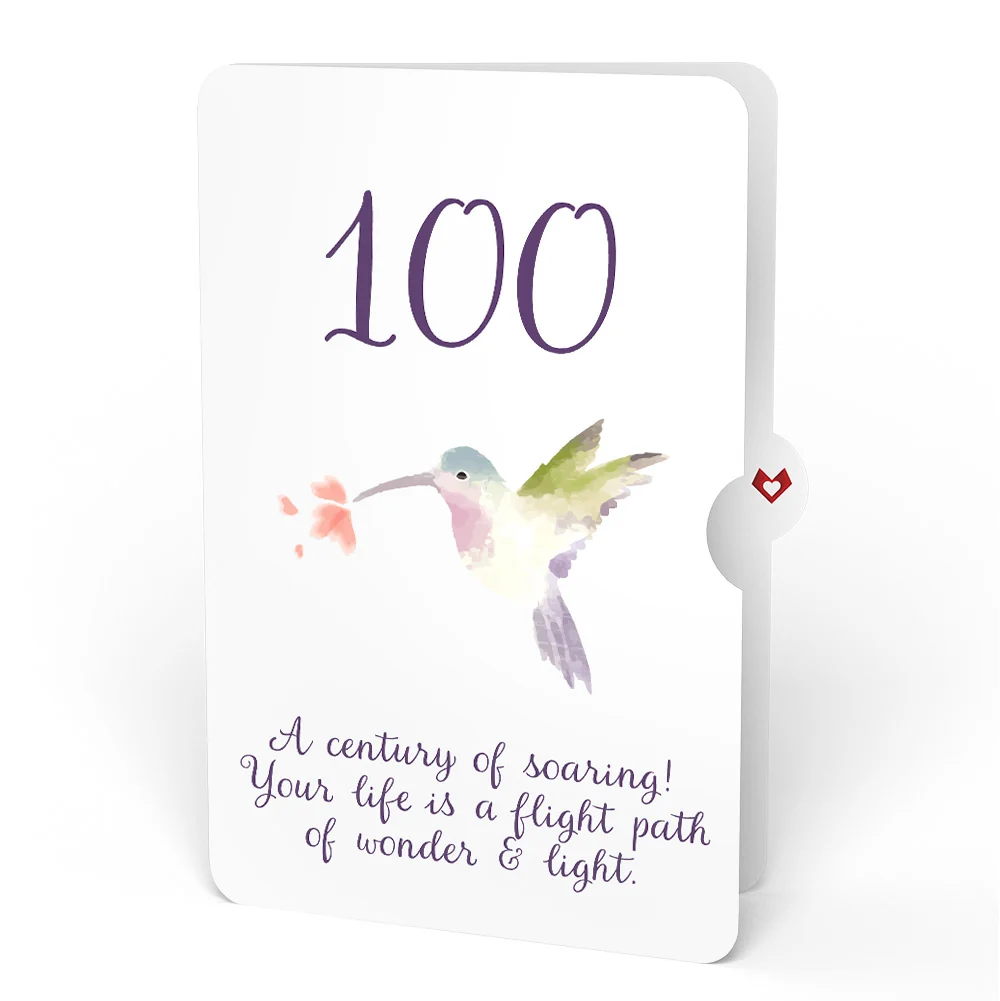 Lovepop Hummingbird 100th Birthday Pop-Up Card and Sentiment Set - Image 4
