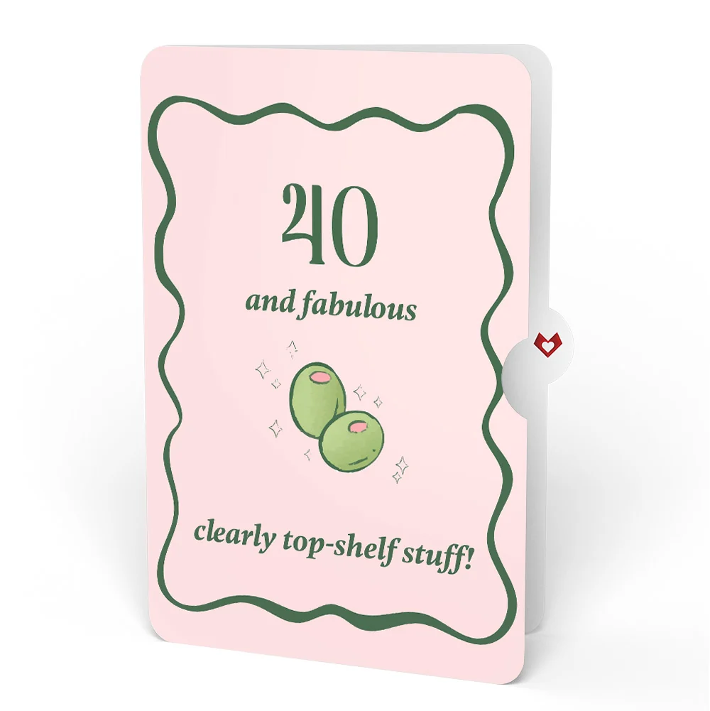 Lovepop Just a Tini Bit Older 40th Birthday Pop-Up Card and Sentiment Set - Image 4