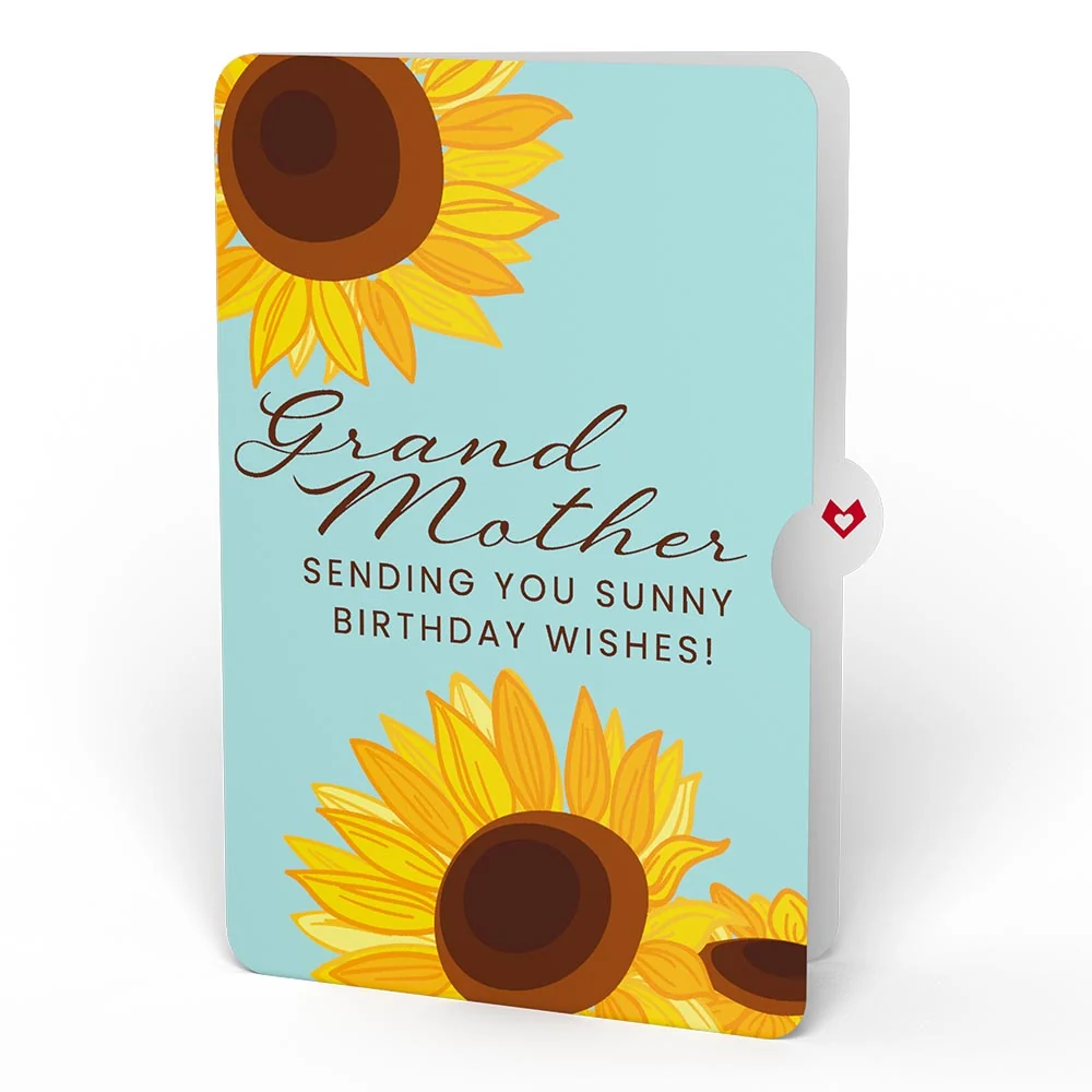 Lovepop Sunflower Birthday Pop-Up Card and Sentiment Set for Grandmother - Image 4