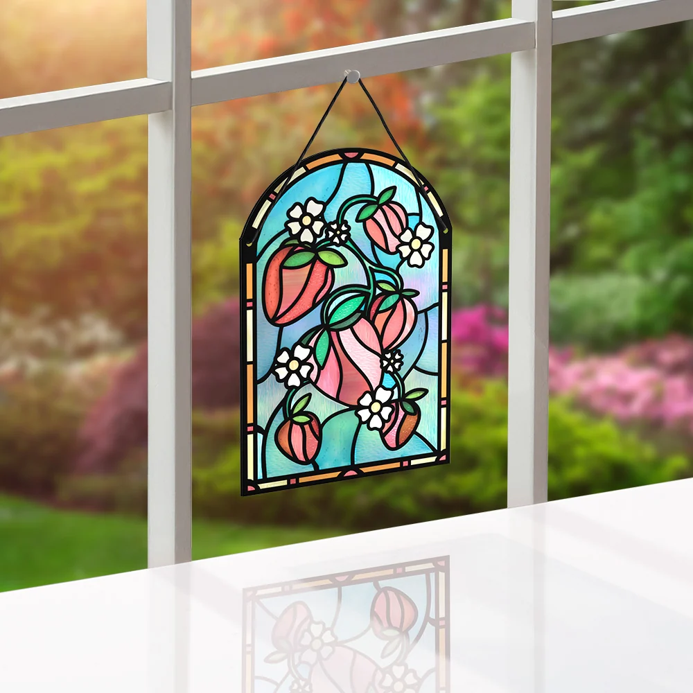 Lovepop Sweet Strawberries Suncatcher Card