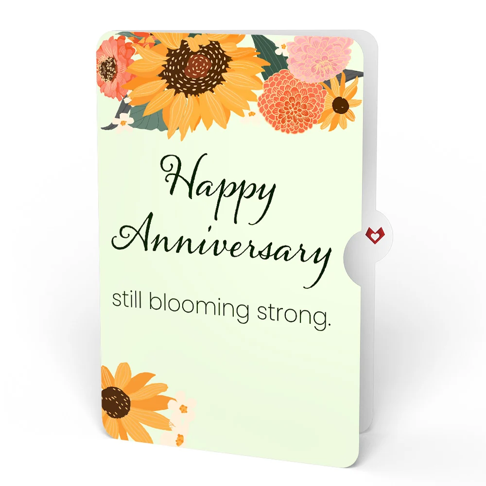 Lovepop Sunflower Blooms Anniversary Bouquet and Sentiment Set Vase - Image 4