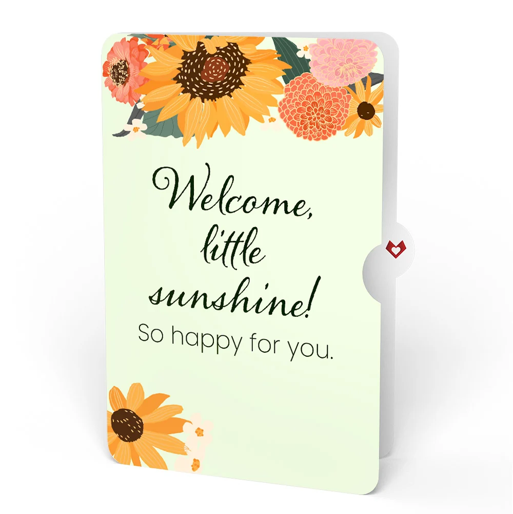 Lovepop Sunflower Butterflies New Baby Pop-Up Card and Sentiment Set - Image 4