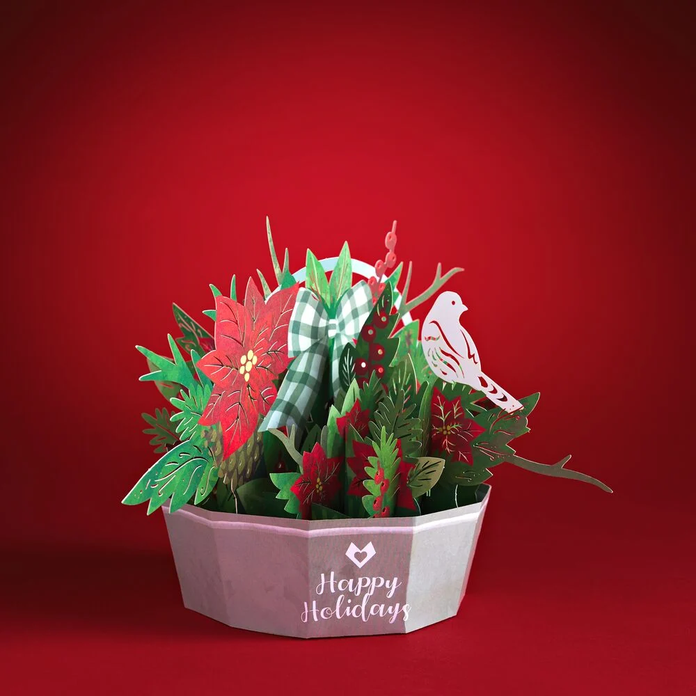 Lovepop Winter Flower Basket Decoration - Image 7