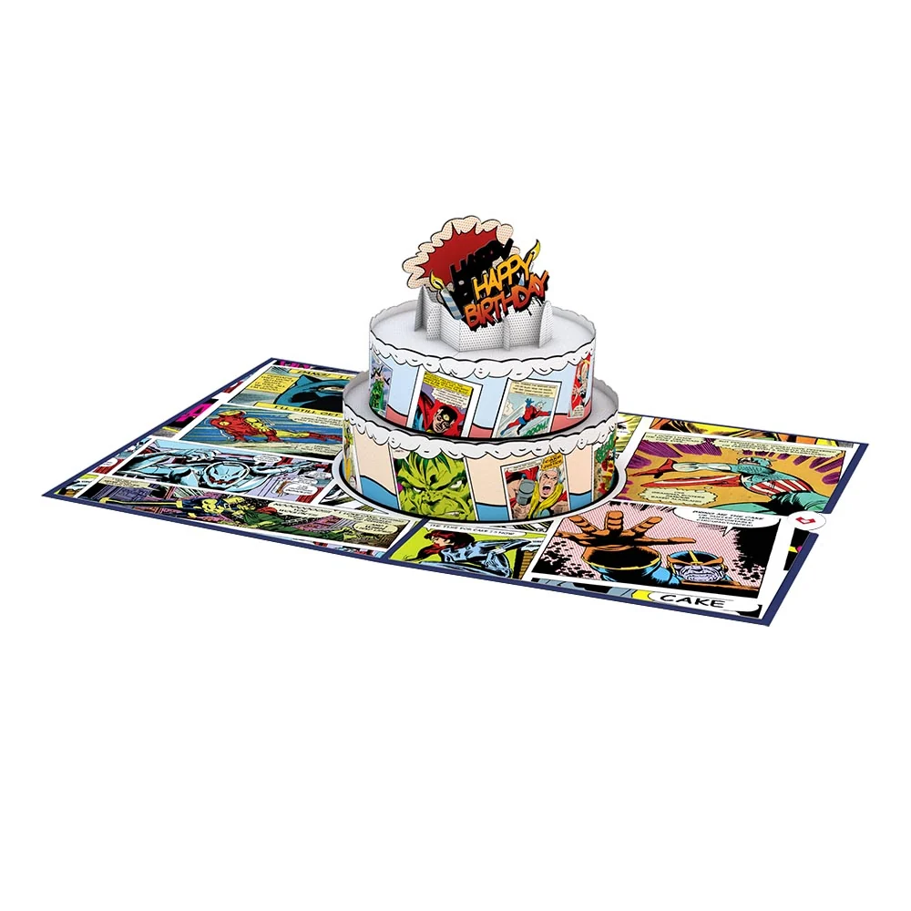 Lovepop Marvel Comic Birthday Cake Pop-Up Card - Image 3