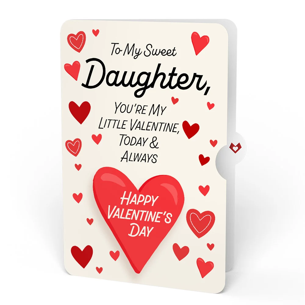 Lovepop Crafty Cat Valentine’s Day Surprise Pop-Up Card and Sentiment Set for Daughter Cream - Image 4
