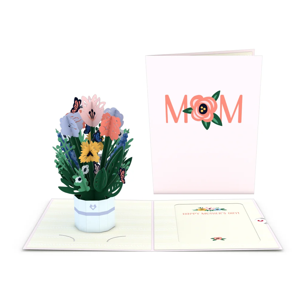 Lovepop Mother's Day Flower Basket Card with Mini Bouquet - Image 2