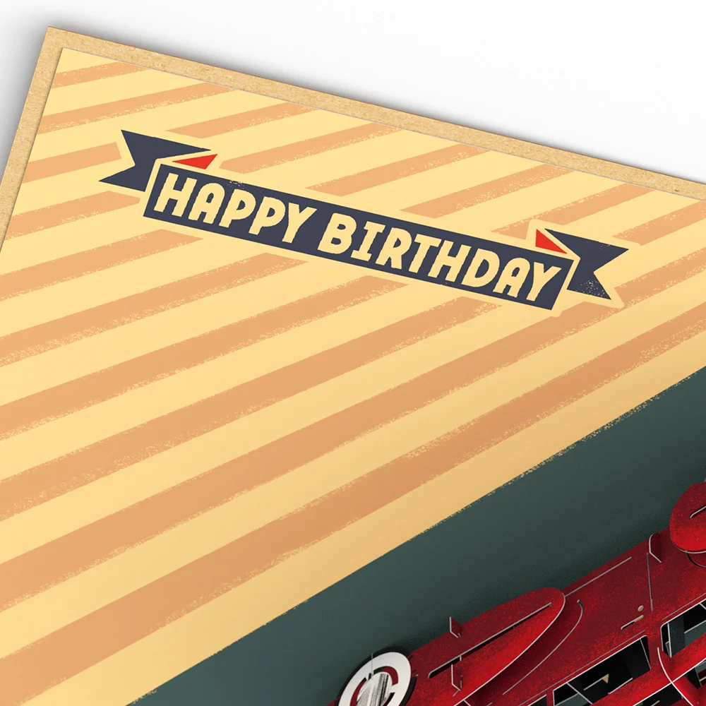Lovepop Happy Birthday Classic Car Pop-Up Card Candle - Image 4