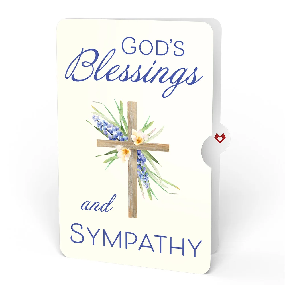 Lovepop The Lord Bless You Floral Cross Sympathy Pop-Up Card and Sentiment Set - Image 4