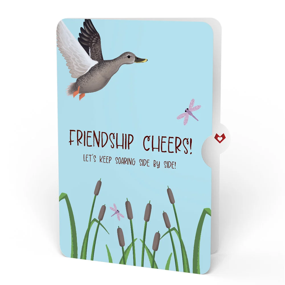 Lovepop Pondside Mallard Ducks Friendship Pop-Up Card and Sentiment Set - Image 4