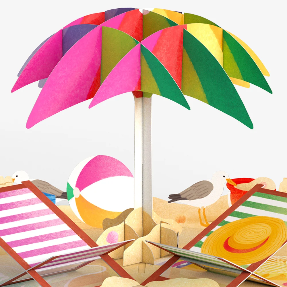Lovepop Perfect Beach Day Thinking of You Pop-Up Card and Sentiment Set Chair - Image 3