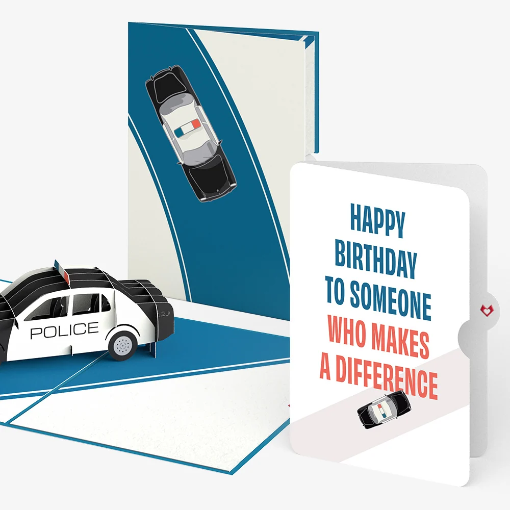 Lovepop Police Car Birthday Pop-Up Card and Sentiment Set