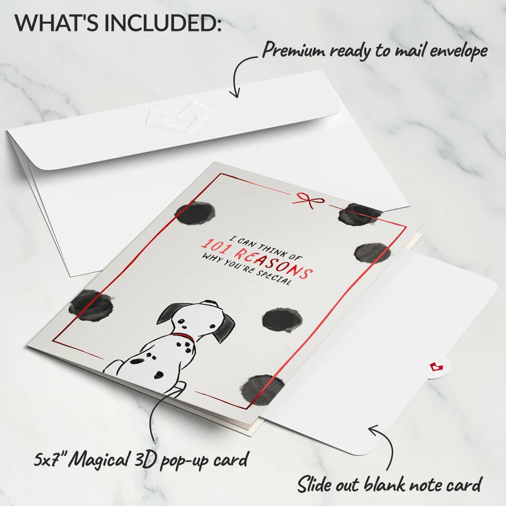 Lovepop Disney's 101 Dalmatians 101 Reasons Why You're Special Pop-Up Card Basket - Image 5