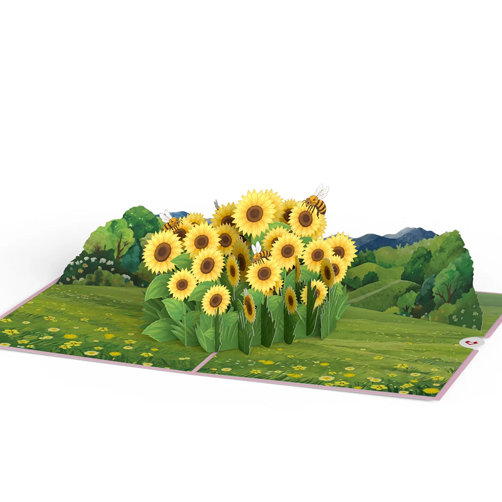 Lovepop Sunflower Field Pop-Up Card - Image 4