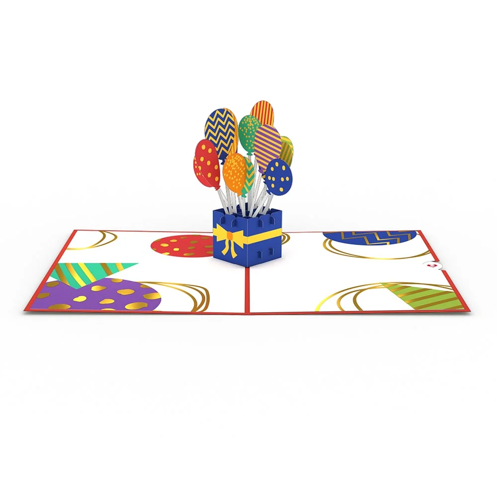 Lovepop Happy Birthday Balloons pop-up card Candle - Image 3