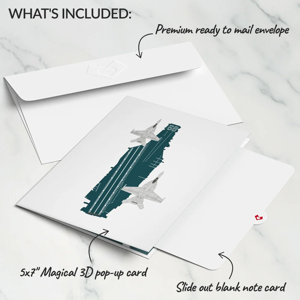 Lovepop U.S. Aircraft Carrier Pop-Up Card - Image 5