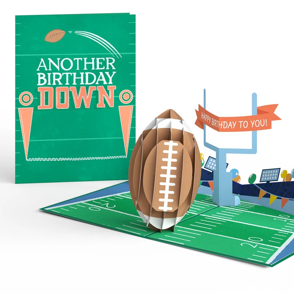 Lovepop Another Birthday Down Football Pop-Up Card