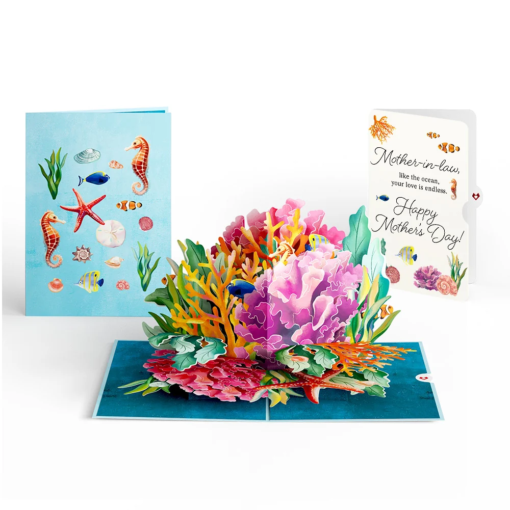 Lovepop Coral Reef Wonders Mother's Day Pop-Up Card and Sentiment Set for Mother-in-law