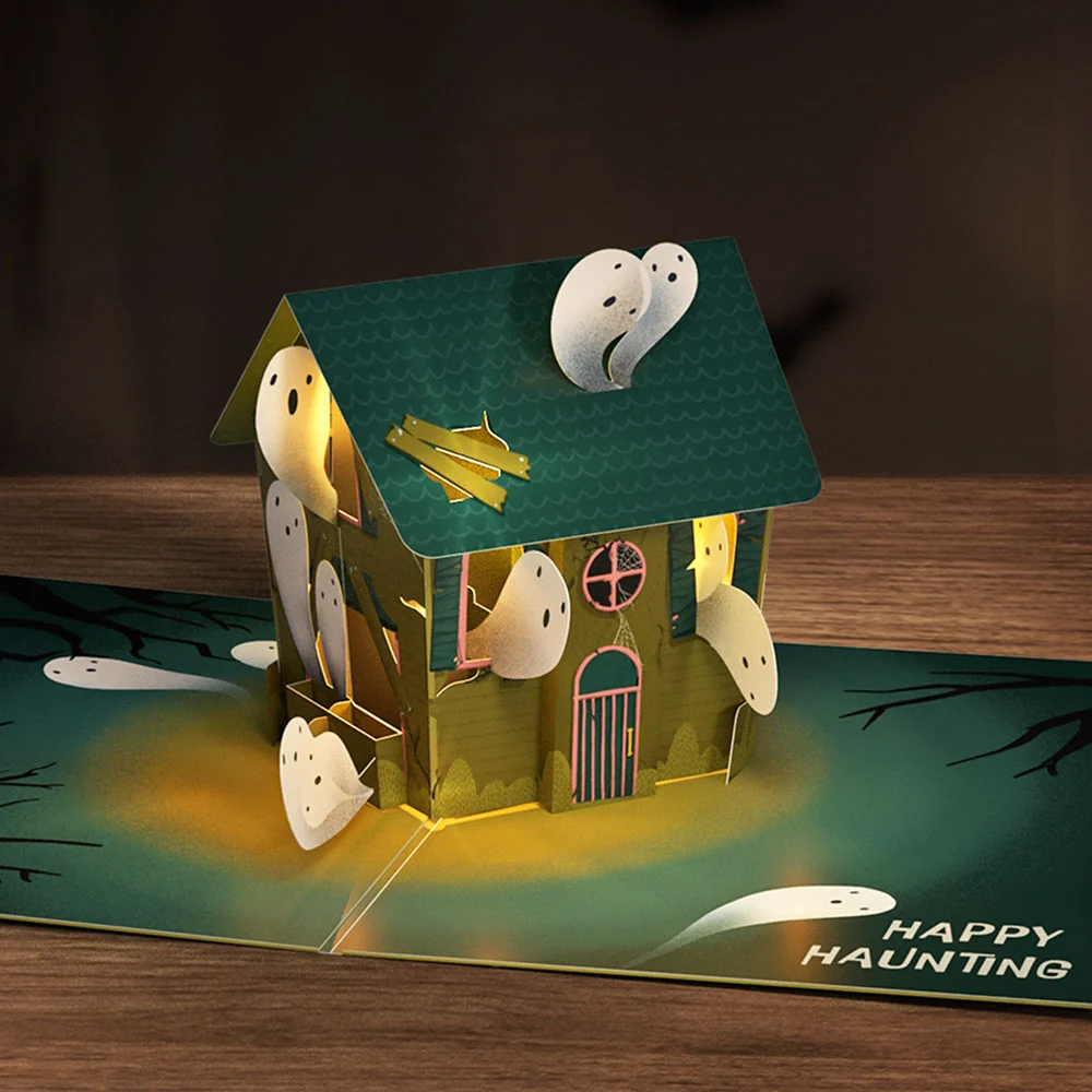Lovepop Happy Haunting Music and Lights Pop-Up Card - Image 2