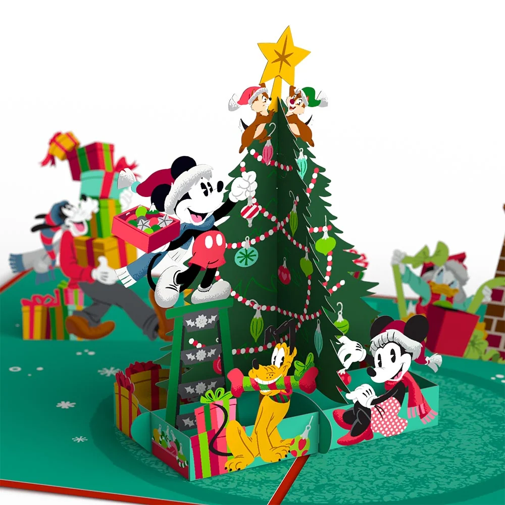 Lovepop Disney’s Mickey Mouse Festive Cheer Pop-Up Card & Flower Buds Bouquet Bundle - Image 4