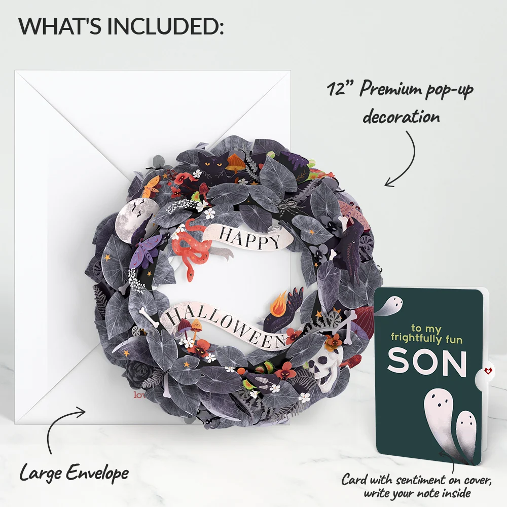 Lovepop Enchantingly Eerie Halloween Wreath and Sentiment Set for Son Candle - Image 2