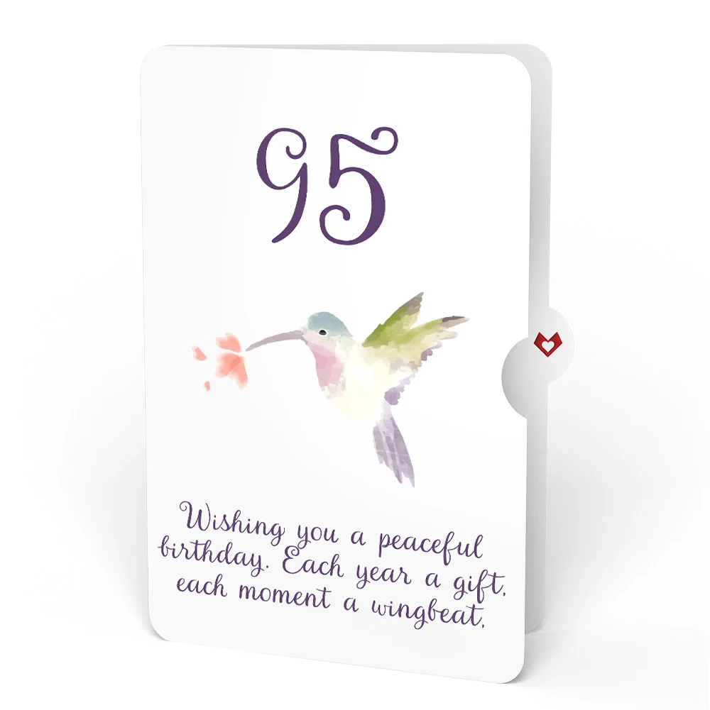Lovepop Hummingbird 95th Birthday Pop-Up Card and Sentiment Set - Image 4