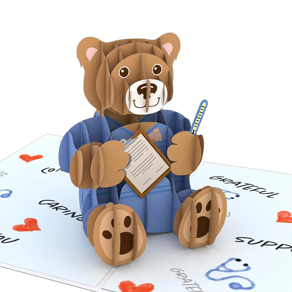 Lovepop Nurse Bear Pop-Up Card - Image 2