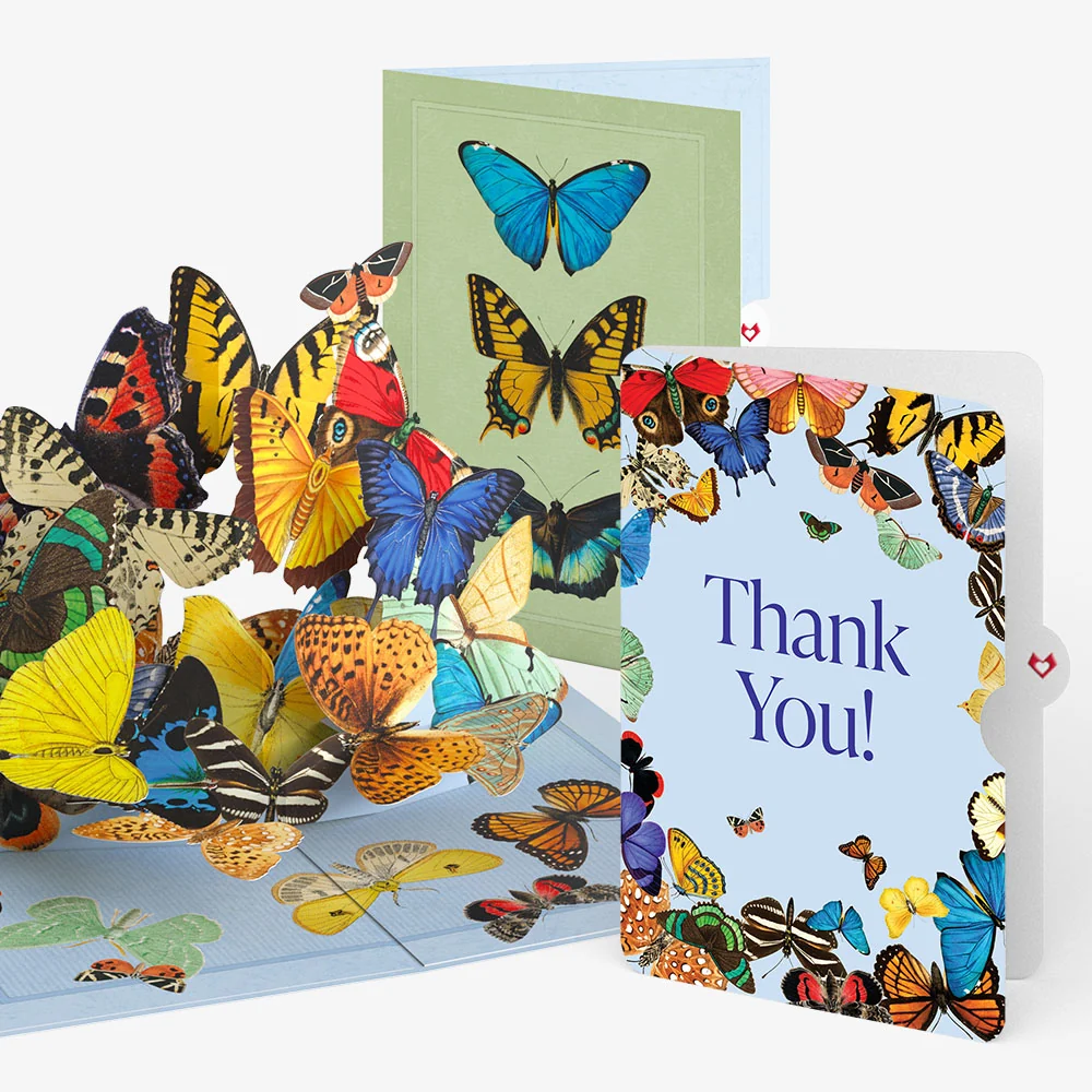 Lovepop Butterflies in Flight Thank You Pop-Up Card and Sentiment Set